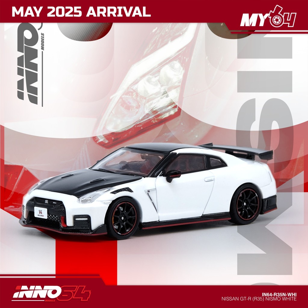 NISSAN GT-R (R35) NISMO White 1:64 (INNO64)