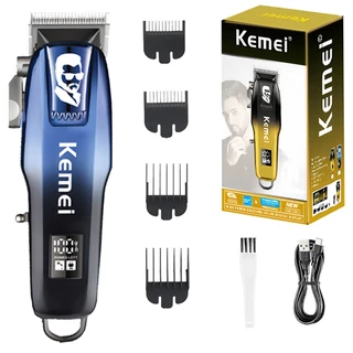 Kemei Km-709A ปัตตาเลี่ยนตัดผม กันขอบ ไร้สาย มีจอ LCD แสดงผล(พร้อมส่ง)