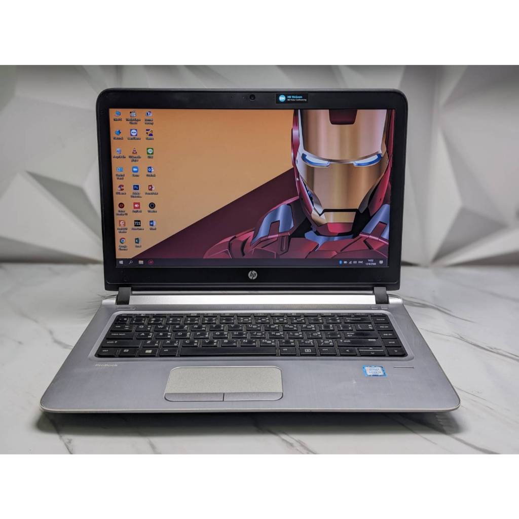second hand notebook  HP Probook 440 G3  สเปก intel Core i5-6200U (gen6)   Ram 8 GB SSD 240 GB   GPU
