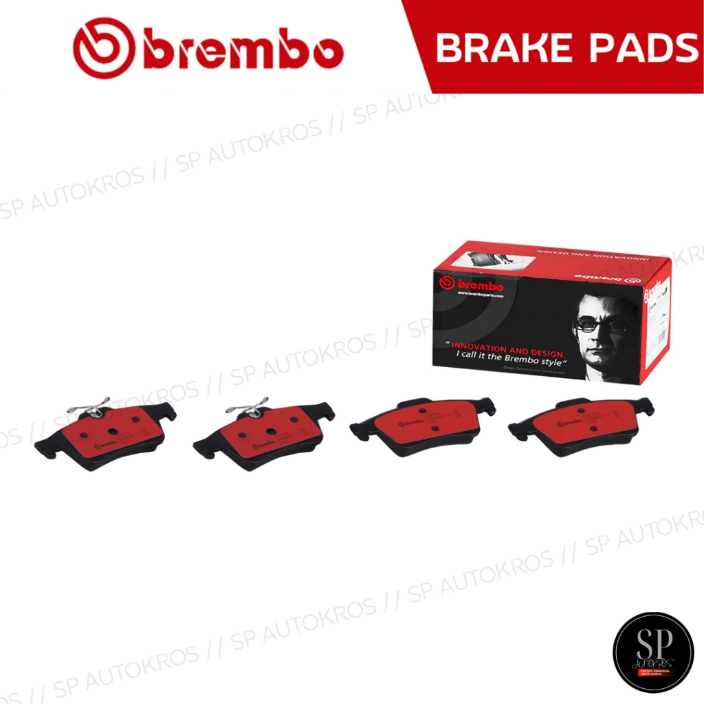 BREMBO ผ้าเบรกหน้า - หลัง MAZDA 3 SkyActiv BM (2.0) ปี 14-17 / P49 050 / P49 049