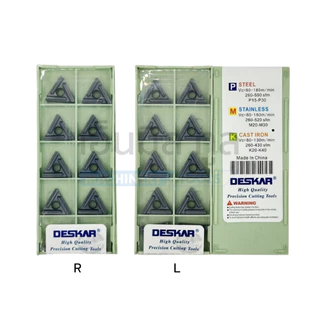 เม็ดมีด T16 INSERT TNMG 160404 160408 L-R เม็ดหนัก/เม็ดเบา มุม04 มุม08 แบรนด์ DESKAR