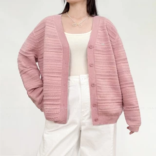 VILA | HARUKA CARDIGAN VL104 เสื้อคลุมไหมพรมทอลายฉลุ