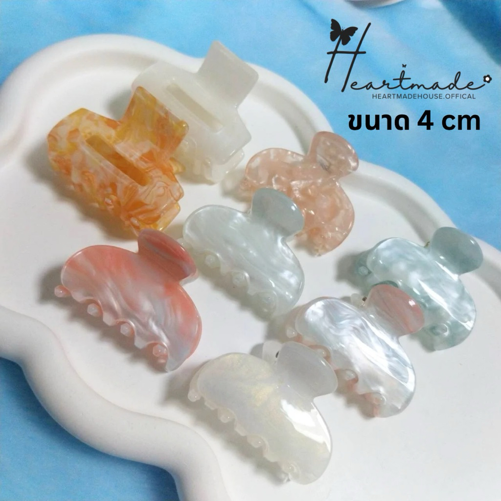 กิ๊บหนีบผม หินอ่อน 4CM ครึ่งหัวเล็ก งานเกาหลีสุดคิ้วท์   (พร้อมส่ง จากไทย ) ราคาน่ารัก