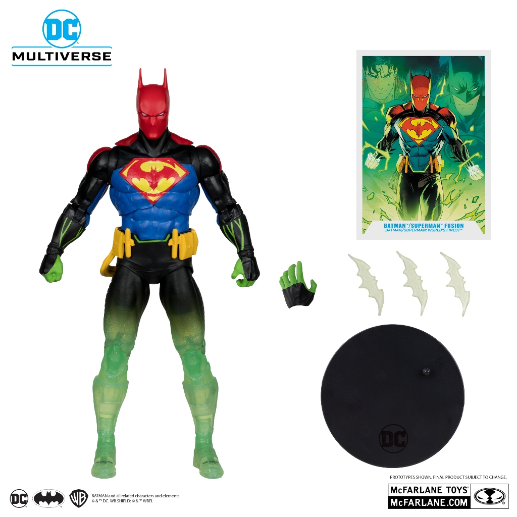Mcfarlane Toys DC Multiverse Batman Superman Fusion (Batman/Superman: World’s Finest) Platinum Editi