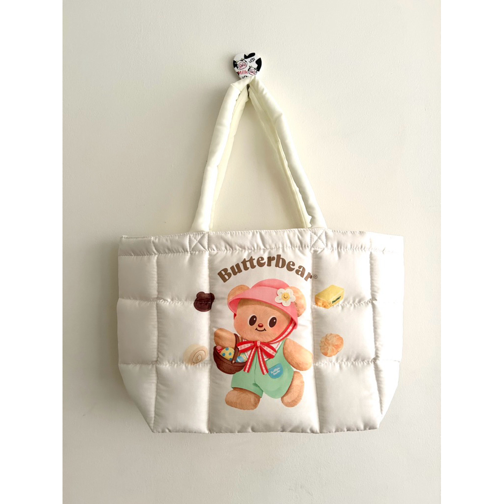 พร้อมส่ง กระเป๋าพัฟฟี่น้องเนย 7-11 ลาย Butterbear น้องเนย ของใหม่