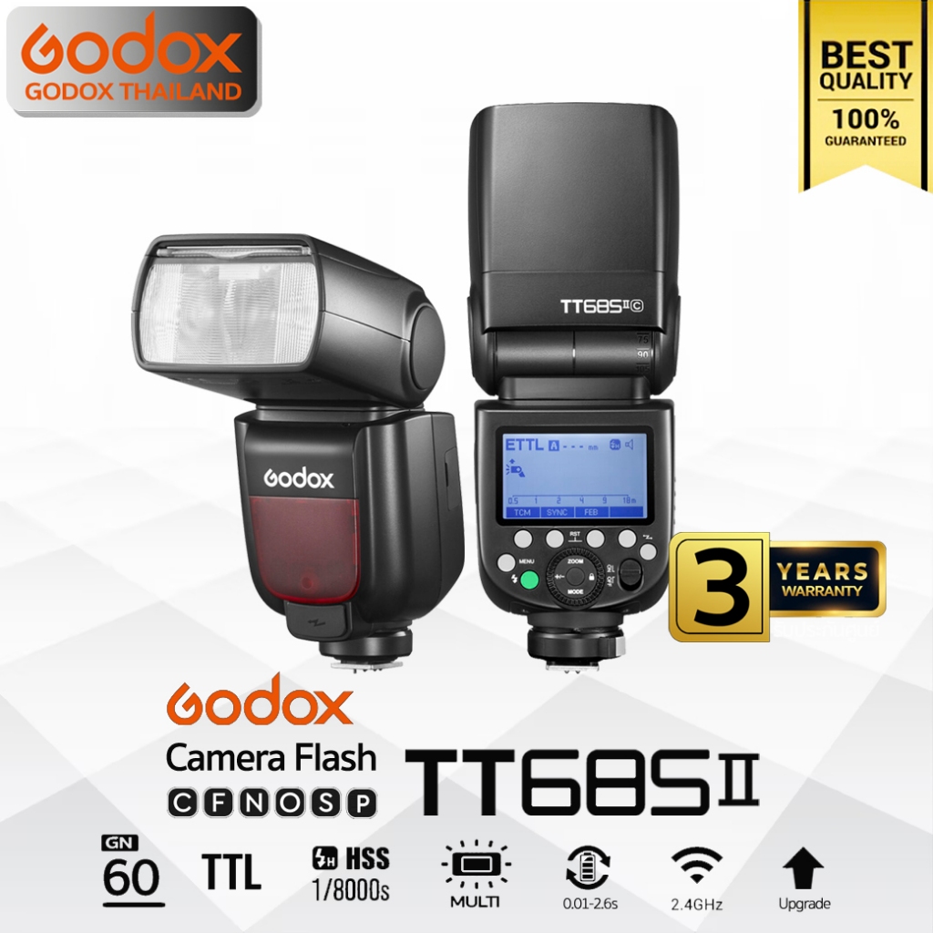 Godox Flash TT685II - TTL HSS & X2T - รับประกันศูนย์ Godox Thailand 3ปี / Digilife Thailand