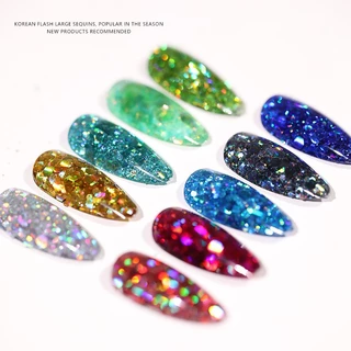 Nawoelite เล็บ กลิตเตอร์ 24สี กลิตเตอร์แฟนซี DIY เล็บ ไฟน์จิวเวอรี่ กลิตเตอร์แวววาวสไตล์เกาหลี คิวท์ ไฟน์จิวเวอรี่