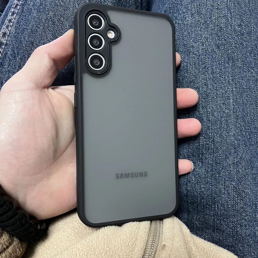 เคส ขอบสี หลังด้าน For Samsung A12 A02 A02S A03 A03S A04 A04S A05 A05S A22 A23 A53 A73 A06 A16 A26 A36 A56 A55 A15 025