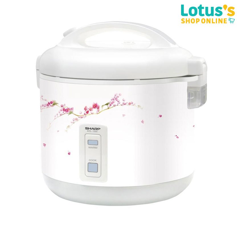 ชาร์ป หม้อหุงข้าว รุ่น KS18E 1.8 ลิตร (คละลาย) SHARP RICE COOKER 1.8 L #KS-18E (ASSORTED)
