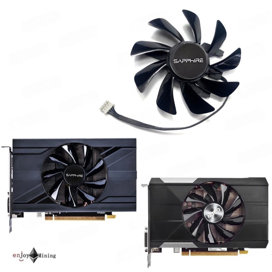 พัดลมการ์ดจอ Sapphire RX 570 470D R9 370 ITX Platinum Edition OC T129215SU