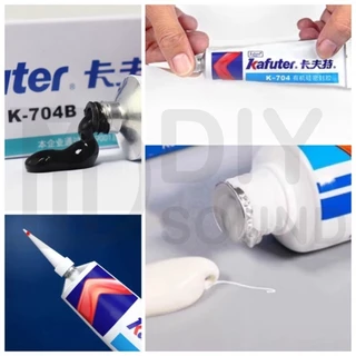DIYsound กาวซิลิโคน RTV Kafuter [แท้100%] 704 705 704B สีขาว ใส และสีดำ ติดแน่น ทนร้อนสูง สำหรับซ่อมวงจร DIY แห้งไว 45g