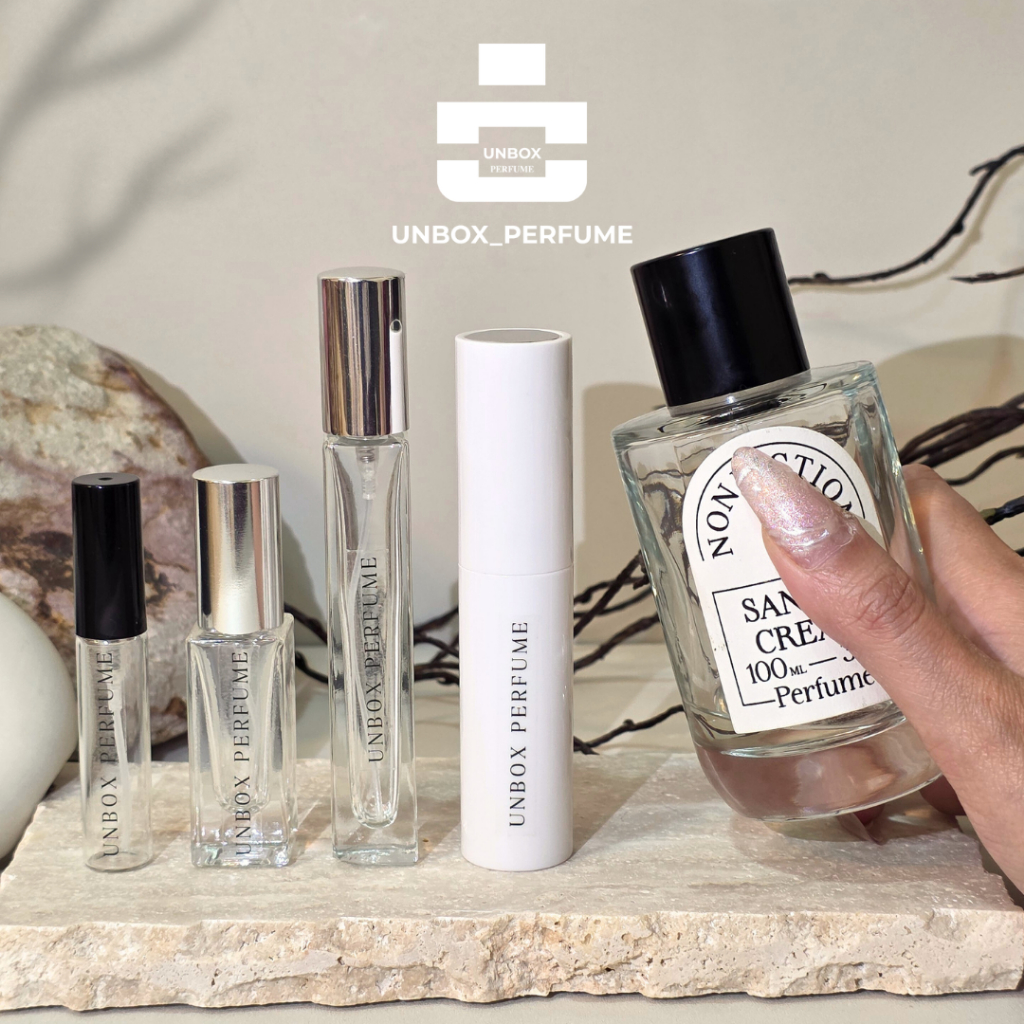 UNBOX PERFUME น้ำหอมแบ่งขายแบรนด์ FICTION นอน ฟิกชัน กลิ่น THE BEIGE / GENTLE NIGHT / SANTAL CREAM /