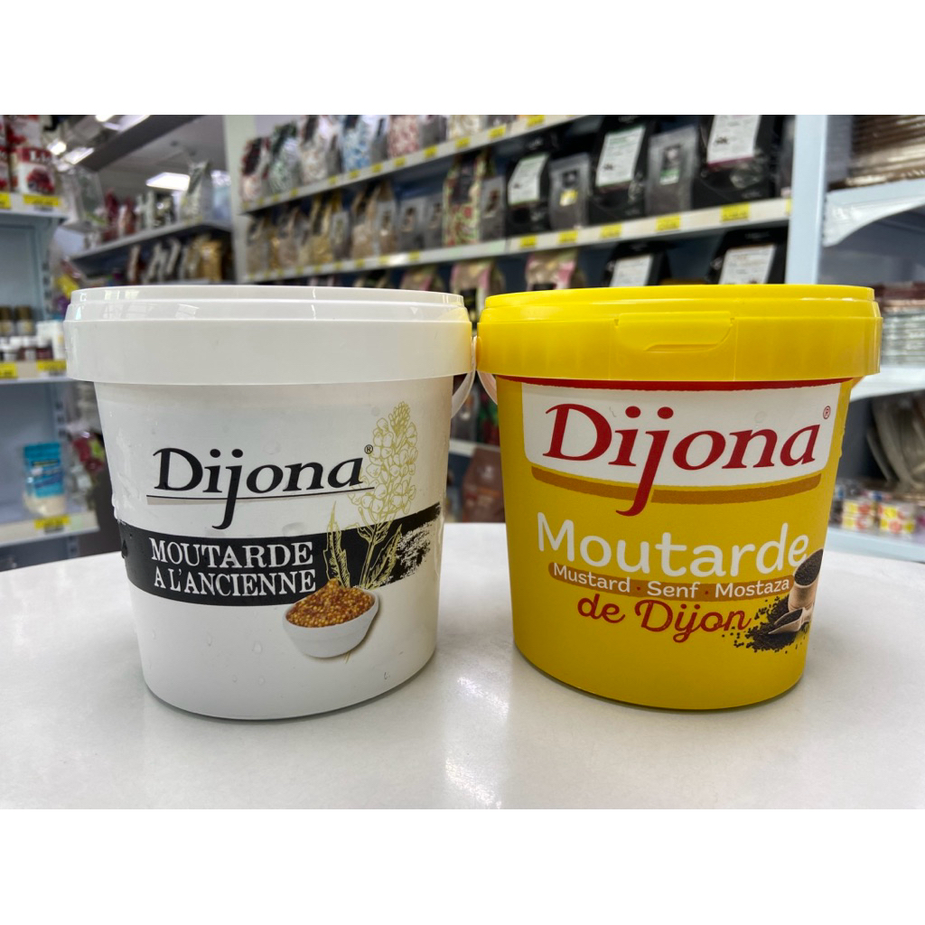 ดิโจน่า มัสตาร์ด จากฝรั่งเศส 1 กก. Dijona Wholegrain Mustard,Moutarde reine from France🇳🇱 1kg