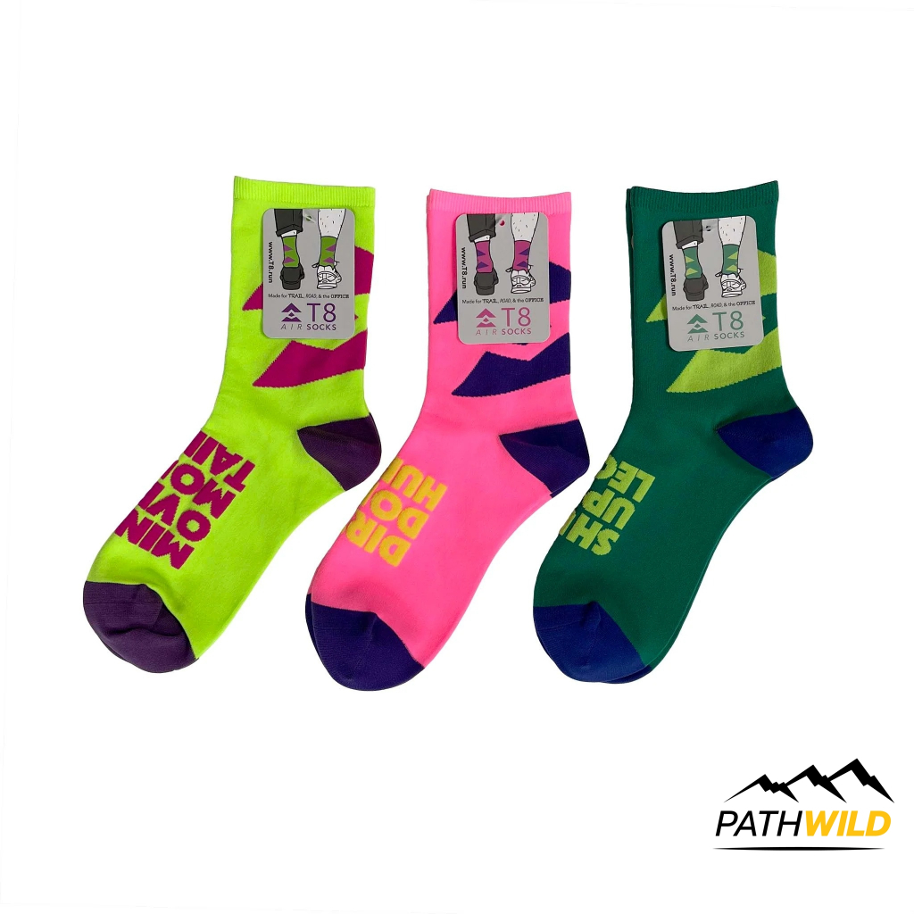 T8 AIR SOCKS ถุงเท้าสำหรับวิ่ง บาง เบา แห้งไว