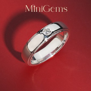 MiniGems แหวน เงินแท้ 92.5 เพชรสวิส(CZ) แหวนคู่ แหวนแต่งงาน …
