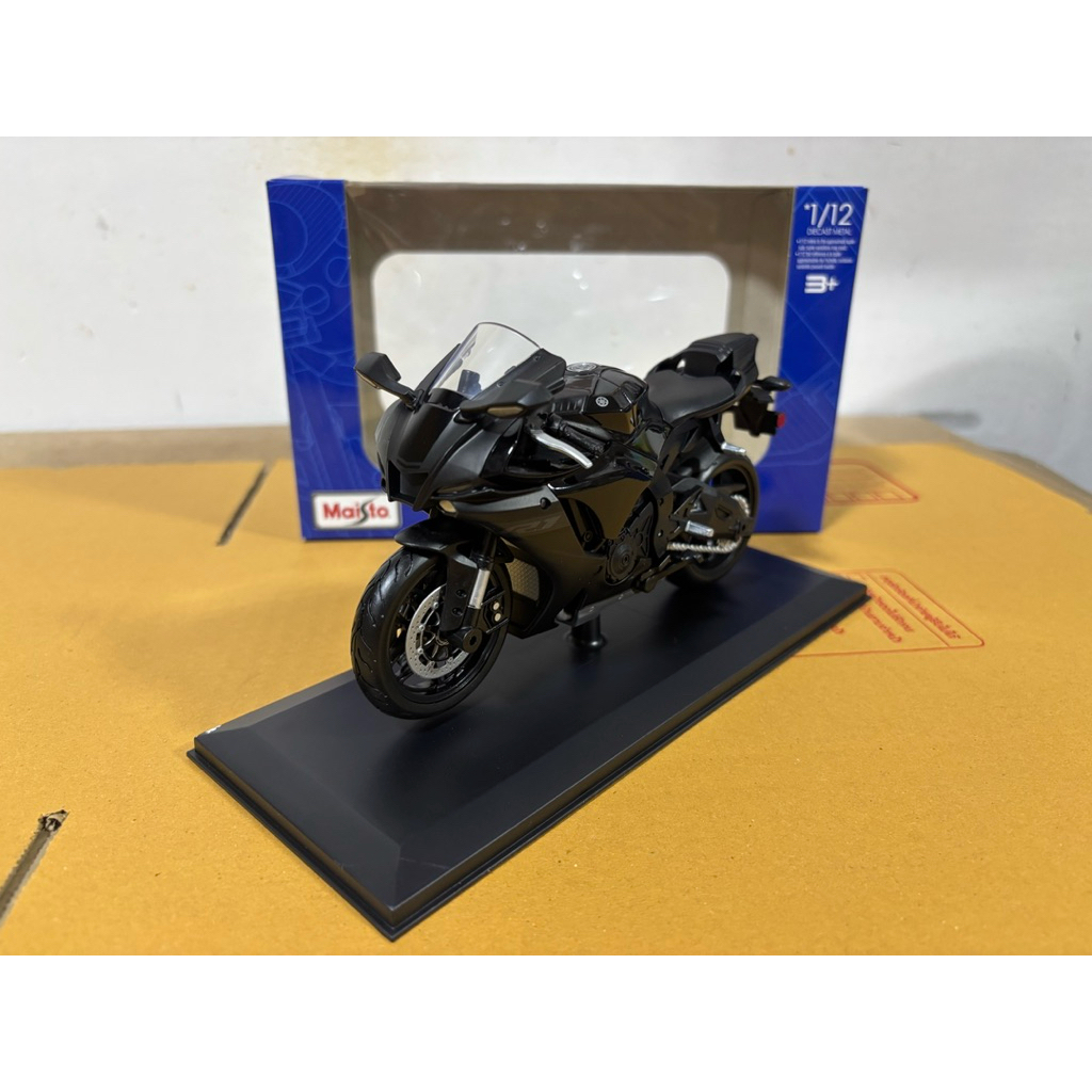 รถมอเตอร์ไซค์ Yamaha YZF-R1 (เป็นงานโมเดลMaisto พลาสติก)สเกล1:12 รายละเอียดสวยสมจริงสินค้าตามภาพ 100% ราคา ถูกที่สุด ดีลบีเคเค แกลเลอรีภาพที่ 2