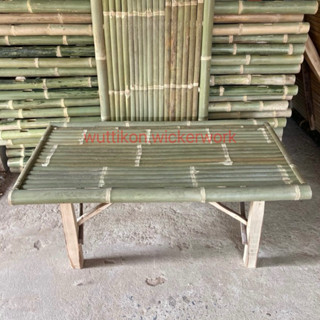 แคร่ไม้ไผ่ เก้าอี้ไม้ไผ่ ขนาดกว้าง50-57เซน ยาว100-110เซน สูง…