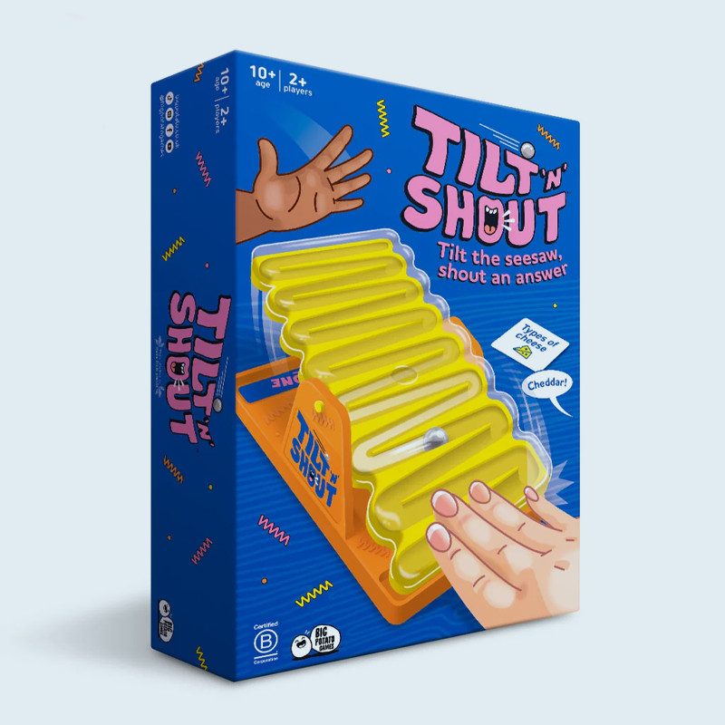 Big Potato Tilt ‘n’ Shout: A Speedy Family Board Game for Adults and Kids