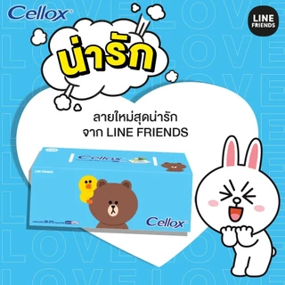 เซลล็อกซ์ ไลน์เฟรนด์ แบบกล่อง 140 แพ็ก 3 Cellox Line Fr 135'S Pack.3 กระดาษเช็ดหน้า Facial Tissue