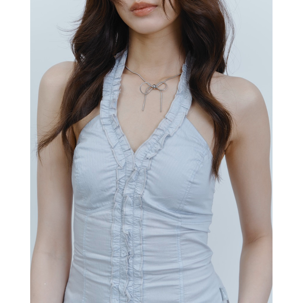 MELT.INMOMENTS Dearie Top เสื้อครอปคล้องคอ (พร้อมส่ง)