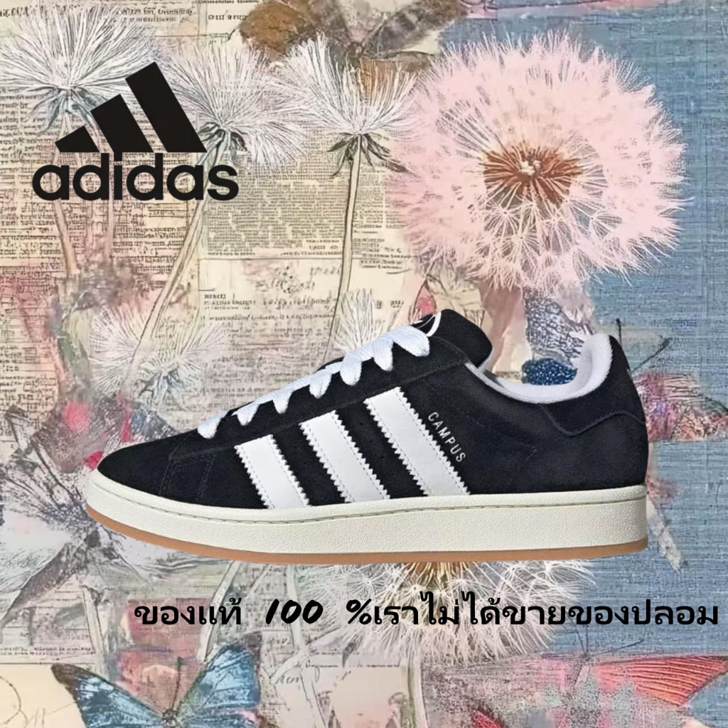 💕ของแท้ 100 % 🍒 adidas originals Samba OG campus 00S  HQ8708 สีขาว/ดำ