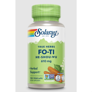 Solaray Fo-Ti Root 610 mg, 100 vegetable capsules EXP: 2028