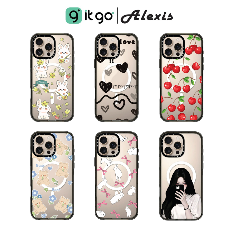 เคสขอบดำ Alexis Cartoon ST Black V.1.3 – นุ่มนิ่มละมุนใจ พร้อมความน่ารักทุกองศา