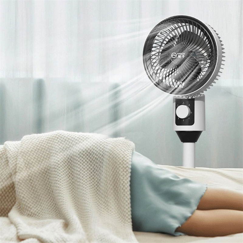 YOOKIE พัดลมหมุนเวียนอากาศ ปรับ 90องศา พัดลม3 ใบพัด ปรับแรงลมได้ 3 ระดับ ขาว ลมแรง เสียงเบา พ้ดลมตั้งพื้น Stand fan - รูปที่ 7