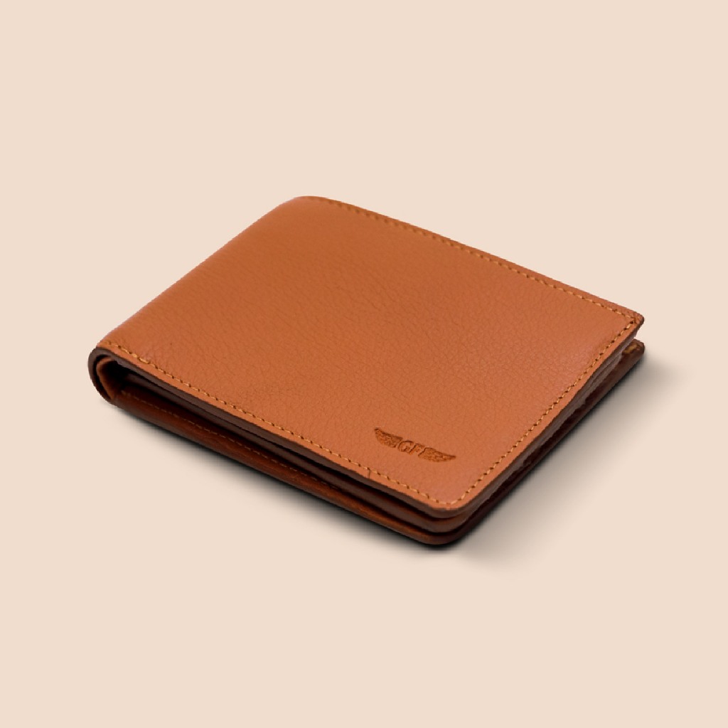 Gian Ferrente Berto Slim Plus Wallet กระเป๋าสตางค์ผู้ชายใบสั้น มีลิ้นกลาง กระเป๋าสตางค์หนังแท้
