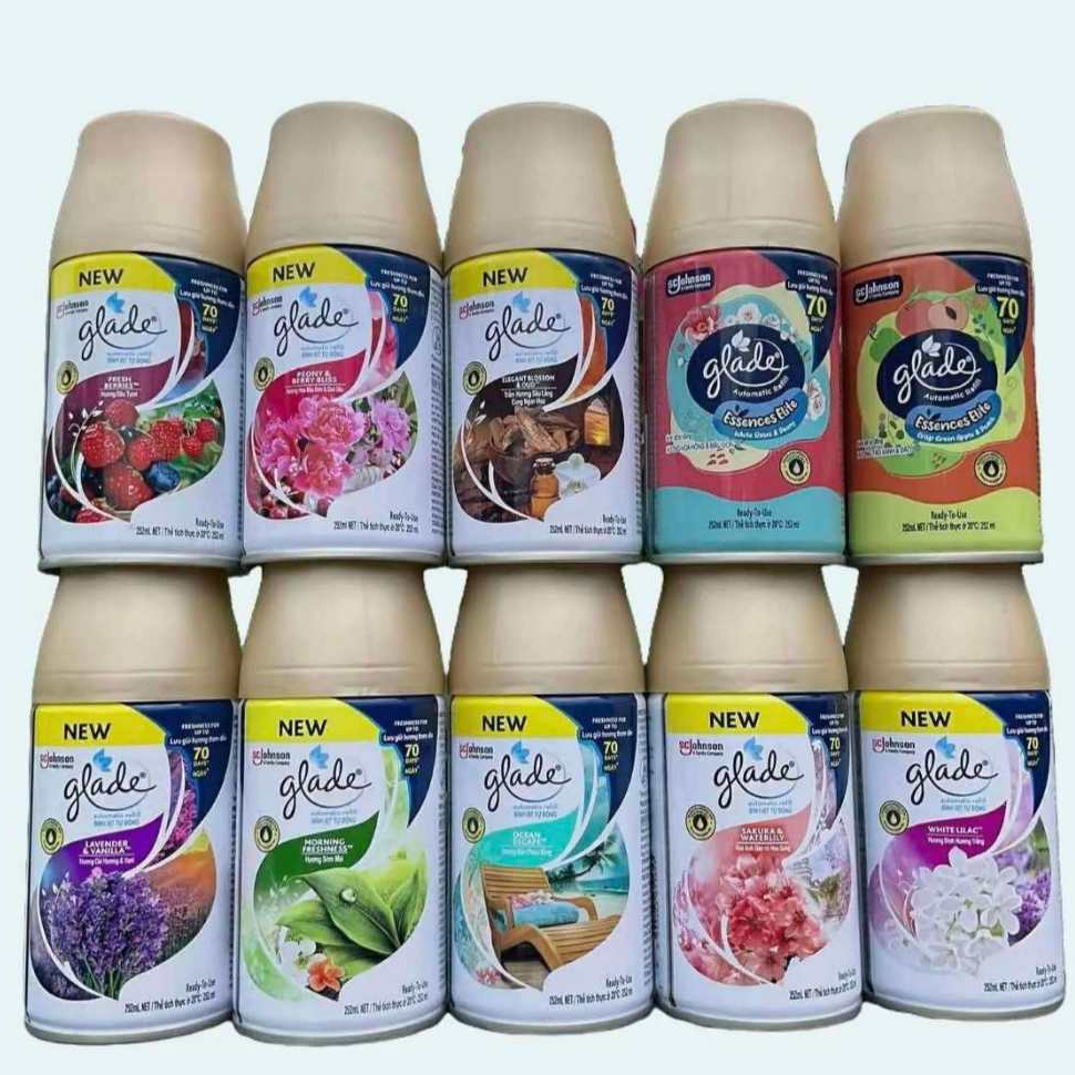 ถูกสุดในช้อป มีเรทส่ง 10กลิ่นพร้อมส่ง glade outomatic sprey refill ขนาด175g./252ml.**มีขายส่ง**