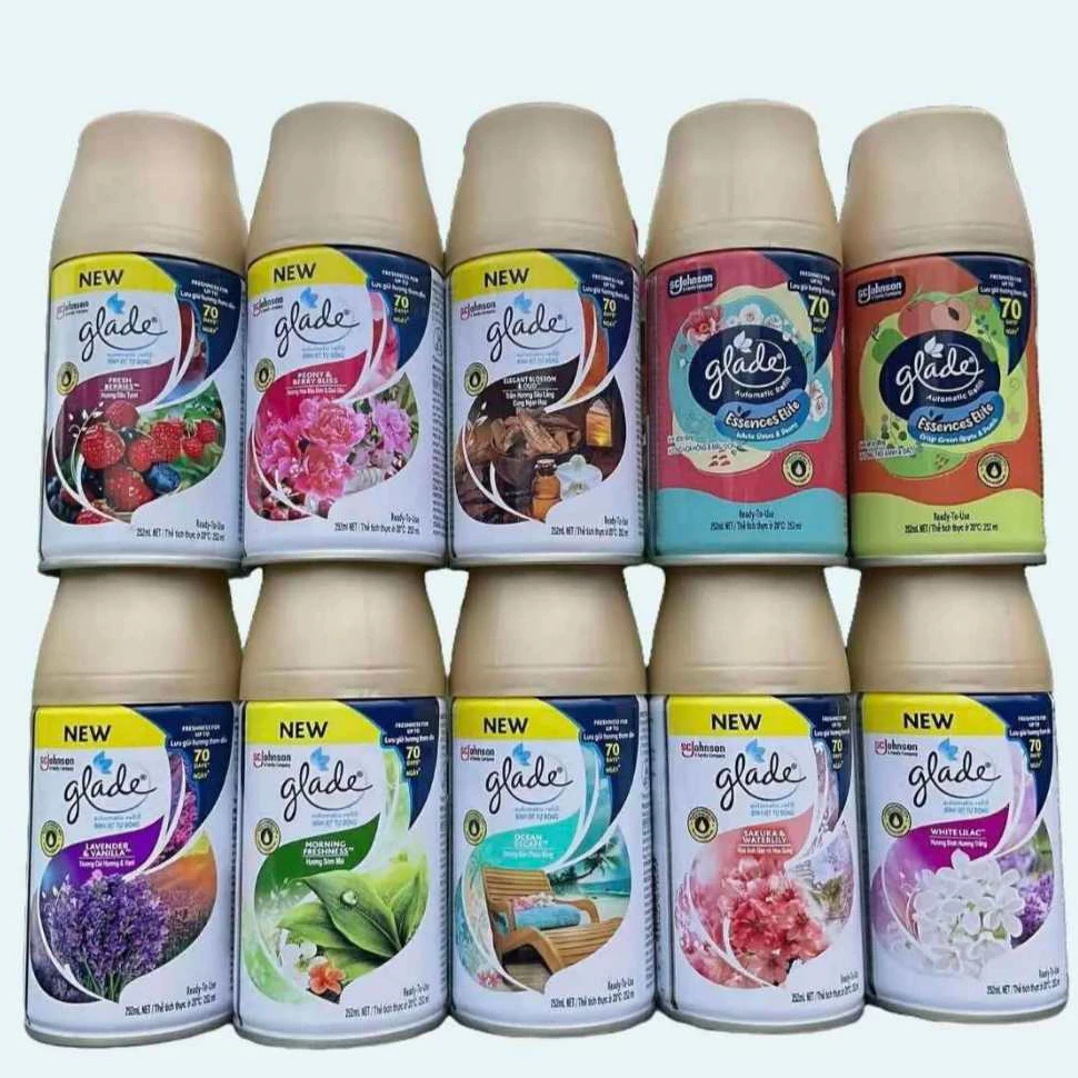 ถูกสุดในช้อป มีเรทส่ง 10กลิ่นพร้อมส่ง glade outomatic sprey refill ขนาด175g./252ml.**มีขายส่ง**