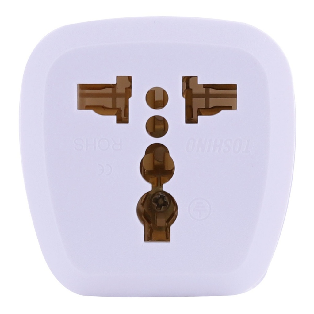 TOSHINO ปลั๊กแปลง 2IN1 ขาแบน 3P 16 แอมป์ รุ่น PL16A-B รองรับไฟ 3500 วัตต์ ผลิตจากวัสดุไม่ลามไฟ (โตชิ