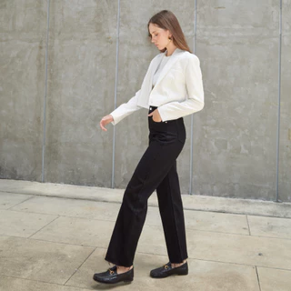 MERMAIDSTUDIO - PETITE SOUFFLÉ JEANS ยีนส์ทรงกระบอกผ้าไม่ยืด