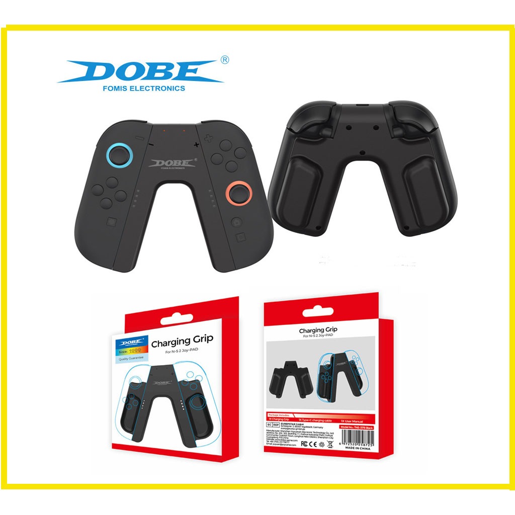 Nintendo Switch 2  อุปกรณ์Charging Grip  Joy-Con NS2 Gripเพื่อให้ด้ามจับและด้ามชาร์จสามารถผสานเข้าด้วยกันได้อย่างลงตัว