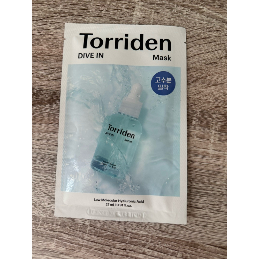 Torriden Dive-In Mask – มาสก์ไฮยาลูรอน 5 ชั้น