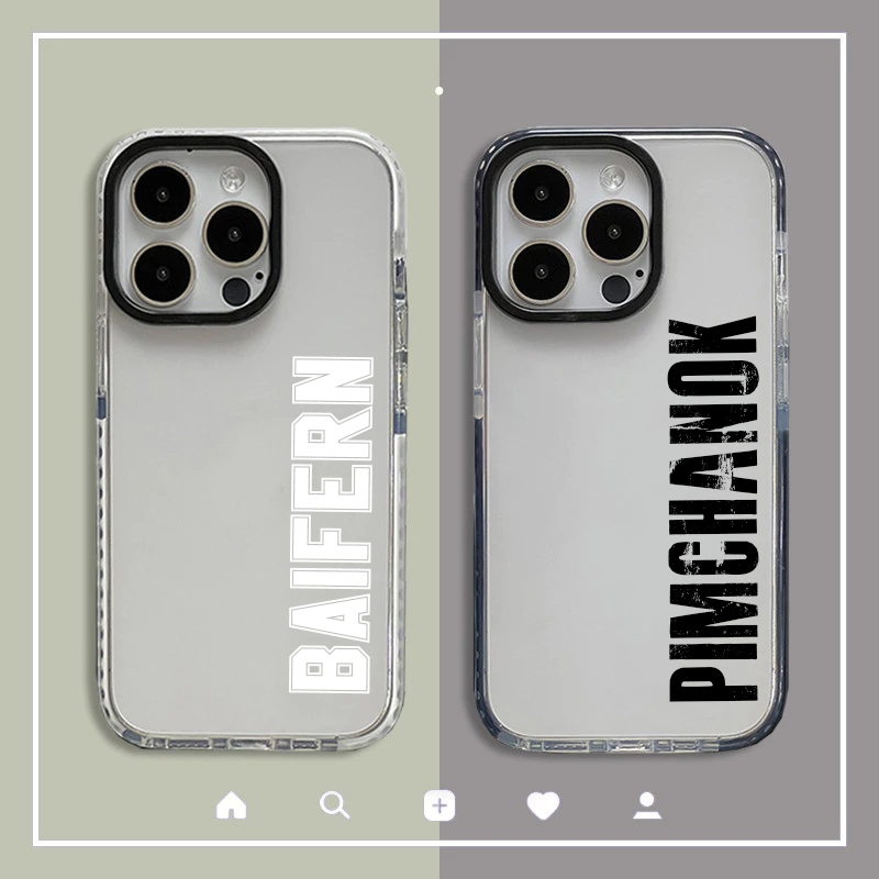 เคสใสไอโฟน [สกรีนชื่อ] iPhone 17/16/15/14/13/12/11/X TPU Case