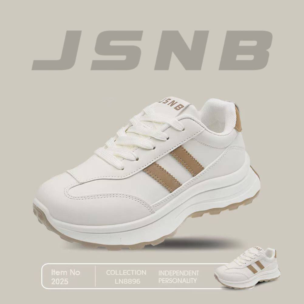 JSNB ส่งฟรี รองเท้าผ้าใบผู้หญิง แนวสปอร์ต รองเท้ากีฬา พื้นหนานุ่ม น้ำหนักเบา กันลื่น ผ้าใบลำลอง พร้อ