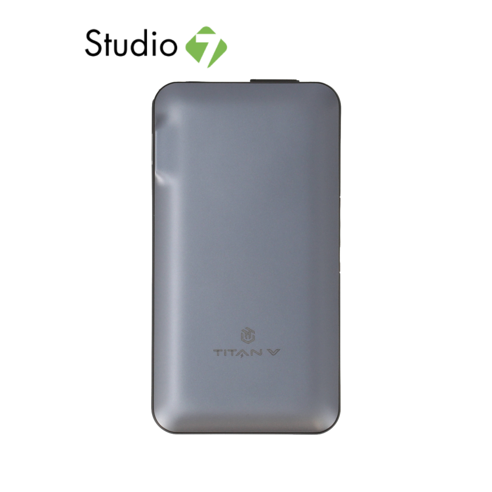 พาวเวอร์แบงค์ TITANV 10000 mAh (W1108C) Silver by Studio7