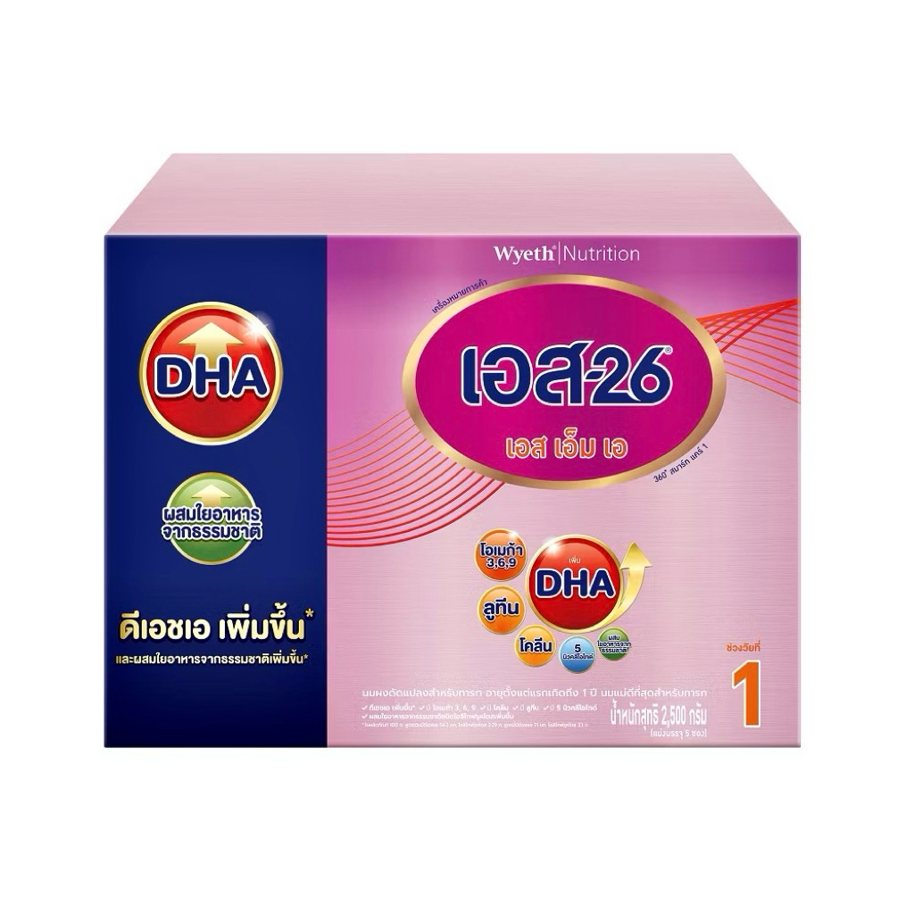 นมผงทารกS-26 SMA เอส-26 สีม่วง สูตร1 สำหรับทารกแรกเกิด-1ปี