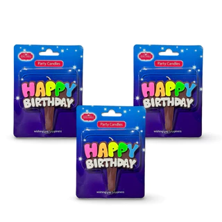 Birthday candle เทียนวันเกิด B001 บรรจุ 10 ชิ้น