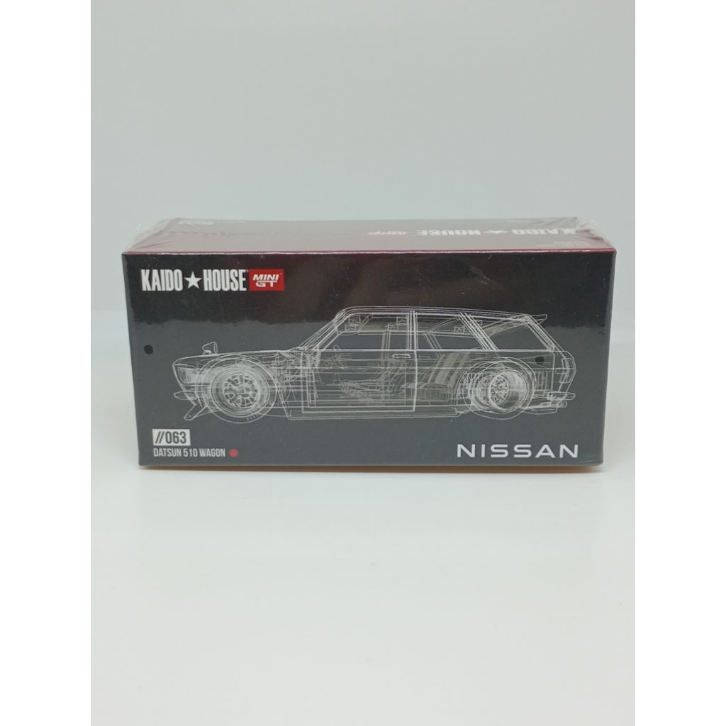 KAIDO☆HOUSE x MINI GT DATSUN 510 Wagon Red 1/64