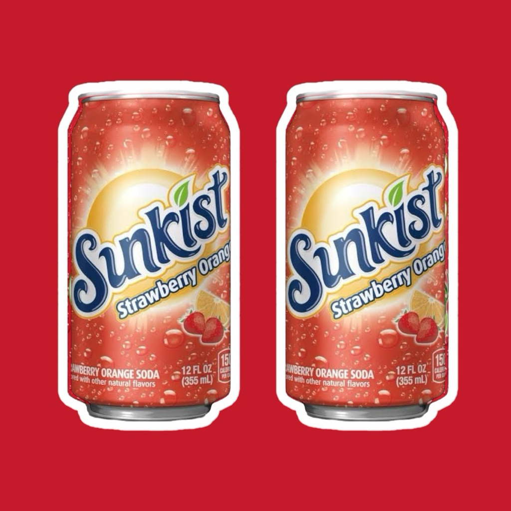Sunkist Strawberry Orange Flavor - 335ml