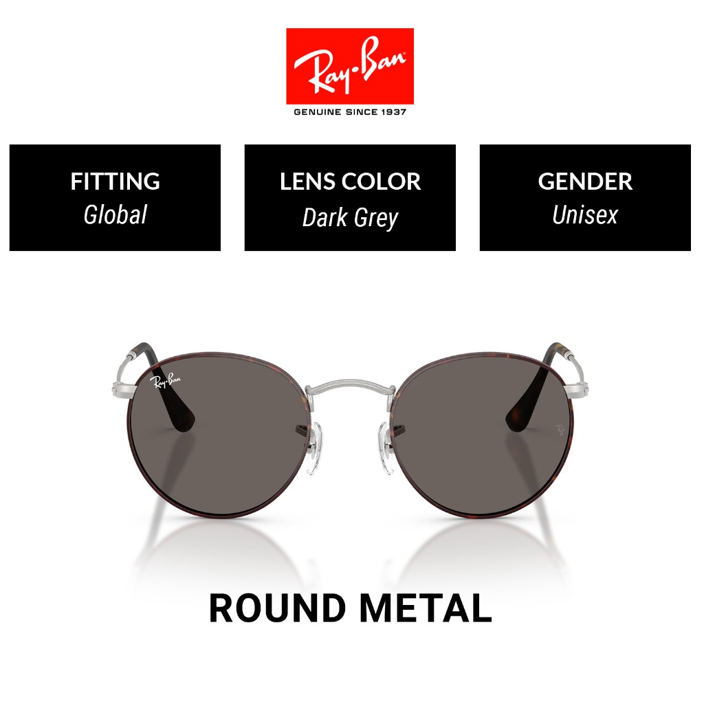 RAY-BAN ROUND METAL  - RB3447 9277B1 แว่นกันแดด