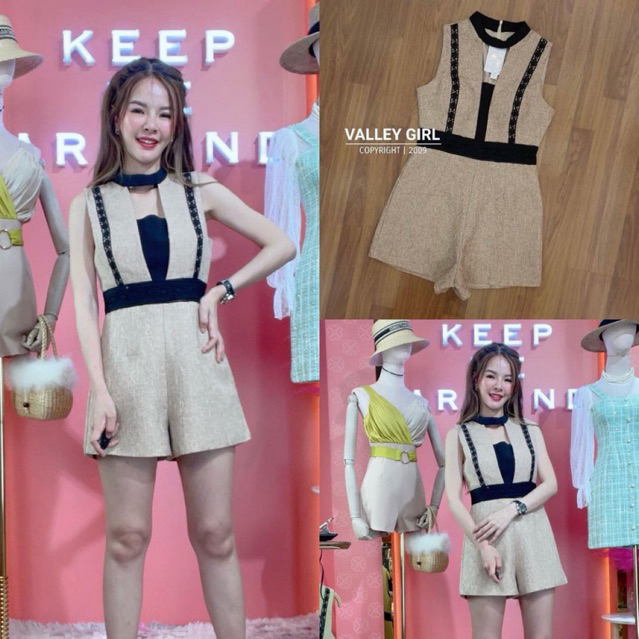 จั้มขาสั้น ป้ายvalley girl size L
