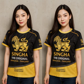 ✨เสื้อกีฬา งานสิงห์ 2 สี ✨ แขนสั้น/แขนยาว ผ้าไมโครสปอร์ต ใส่ได้ทั้งผู้หญิงและผู้ชาย
