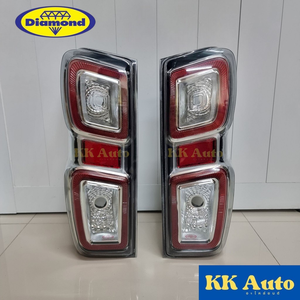 เสื้อไฟท้าย ISUZU DMAX ปี 2020-2022 LED ตราเพชร Diamond  อีซูซุ ดีแมก ออนิว ดีแม็ค ดีแม็ก D-max