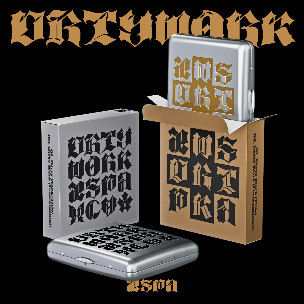 [พร้อมส่ง] อัลบั้ม aespa - Single 'Dirty  Work (Dirty Case Ver.) (Dirty Worker Ver.)