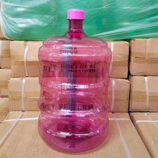 ถังน้ำPET ขนาด 18.9ลิตรแบบฝาเกลียว สีชมพู