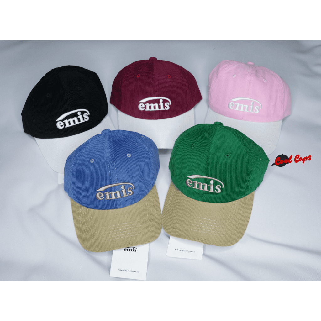 หมวก Emis ลูกฟูก 2 โทน| มีป้ายแท็ก | พร้อมส่งจากไทย | ทรงสวย |หมวกเกาหลี