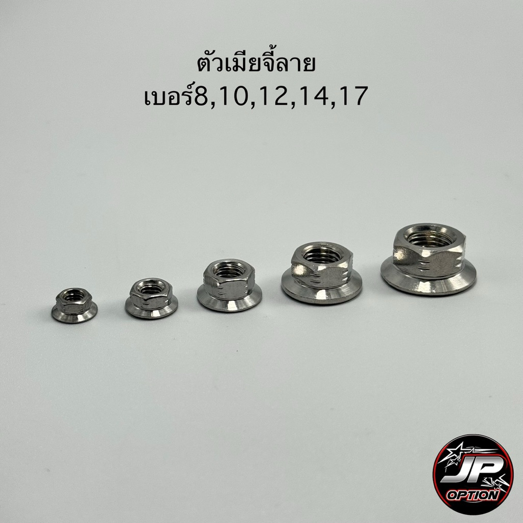 ตัวเมียเลส จี้ลาย เบอร์8,10,12,14,17 ตัวเมียสแตนเลส งานเฮงสกรู